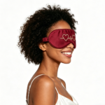 100% 6A Mulberry Silk Embroidery Eye Mask For Sleeping - Image 3