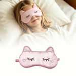 Girls Cute Cat Sleeping Eye Cover Soft Sleep Mask for Kids