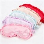Eye Protection Ruffle Flounce Eye Sleep Cover with Adjustable Straps - Image 3