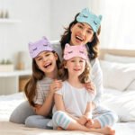 Girls Cute Cat Sleeping Eye Cover Soft Sleep Mask for Kids - Image 4