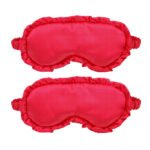 Eye Protection Ruffle Flounce Eye Sleep Cover with Adjustable Straps - Image 5
